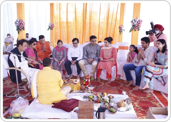bhoomi pujan Chaardham  Vrindavan