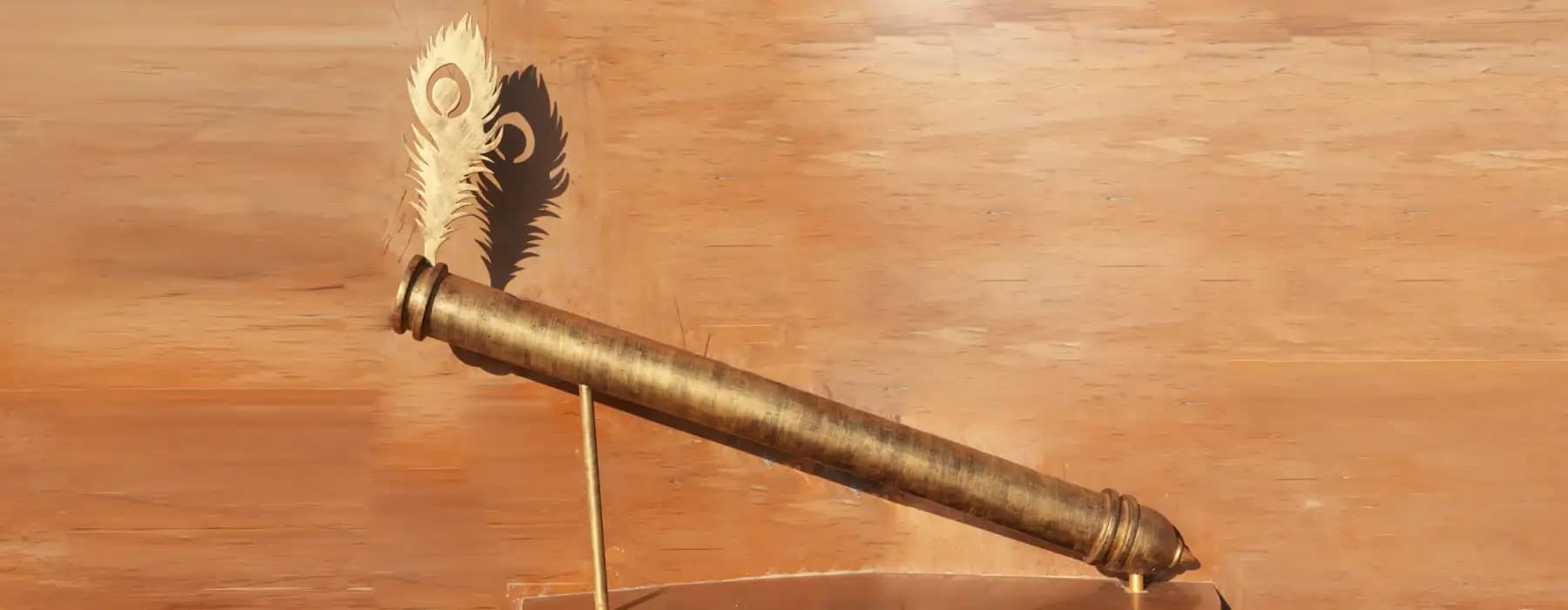   krishnas flute at chaar dham temple vrindavan