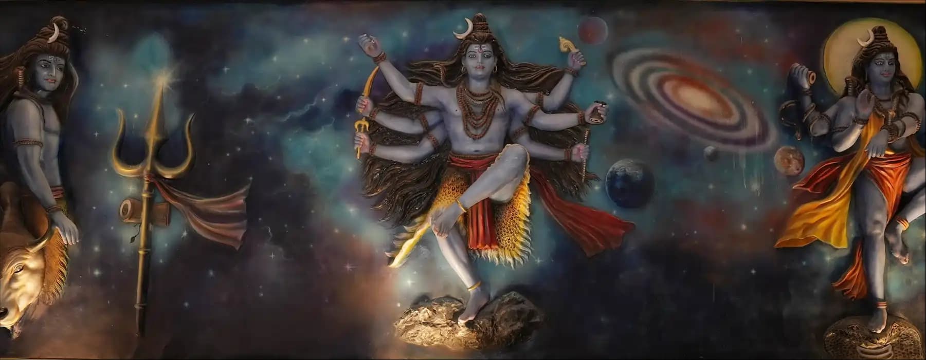 Lord Shiva performing the powerful Tandava dance