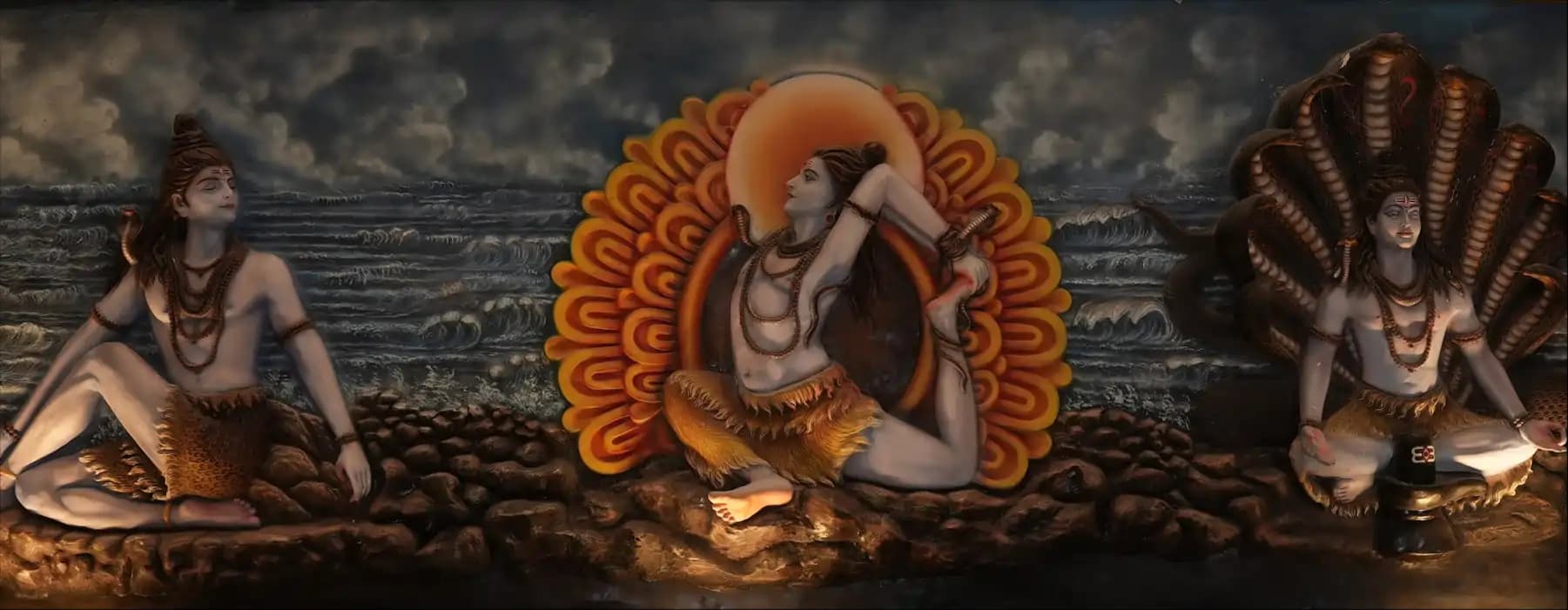 Adiyogi Shiva representing the first yogi