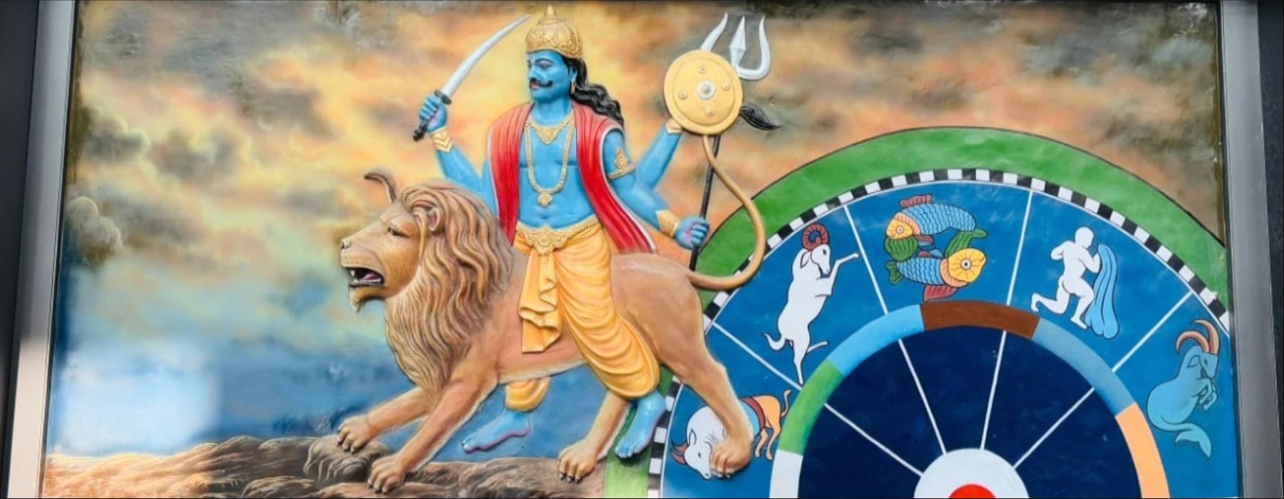 Shani Dev’s Lion Mount: A Symbol of Divine Justice and Strength