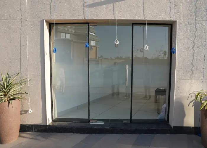 ATM facility at Chaar Dham Temple Vrindavan for devotees’ convenience.