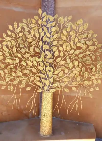   kadamba tree at chaar dham temple vrindavan