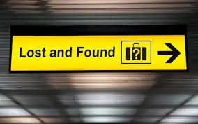 Lost and found counter at Chaar Dham Temple Vrindavan for missing items.