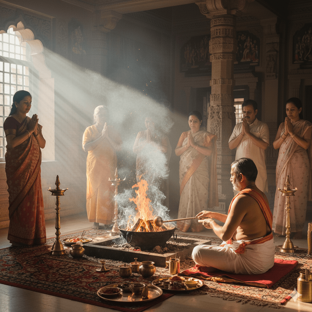 how-to-book-a-pooja-aarti-havan-at-chaar-dham-temple-vrindavan
