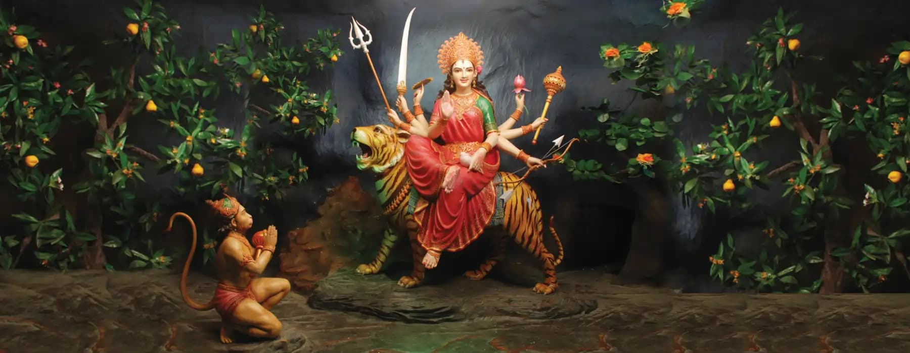 Do the darshan of maa sherawali at chaar dham temple vrindavan