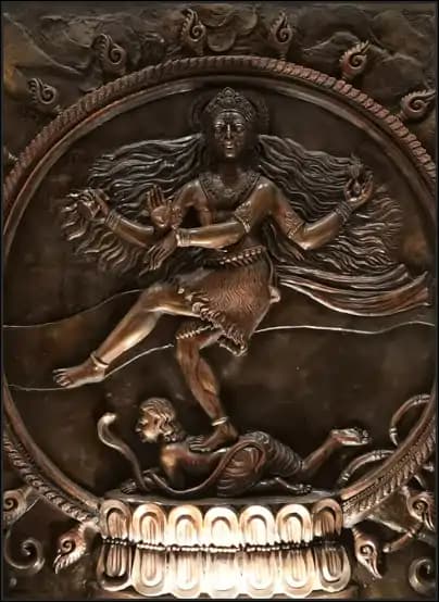 Nataraja form of Lord Shiva as the cosmic dancer