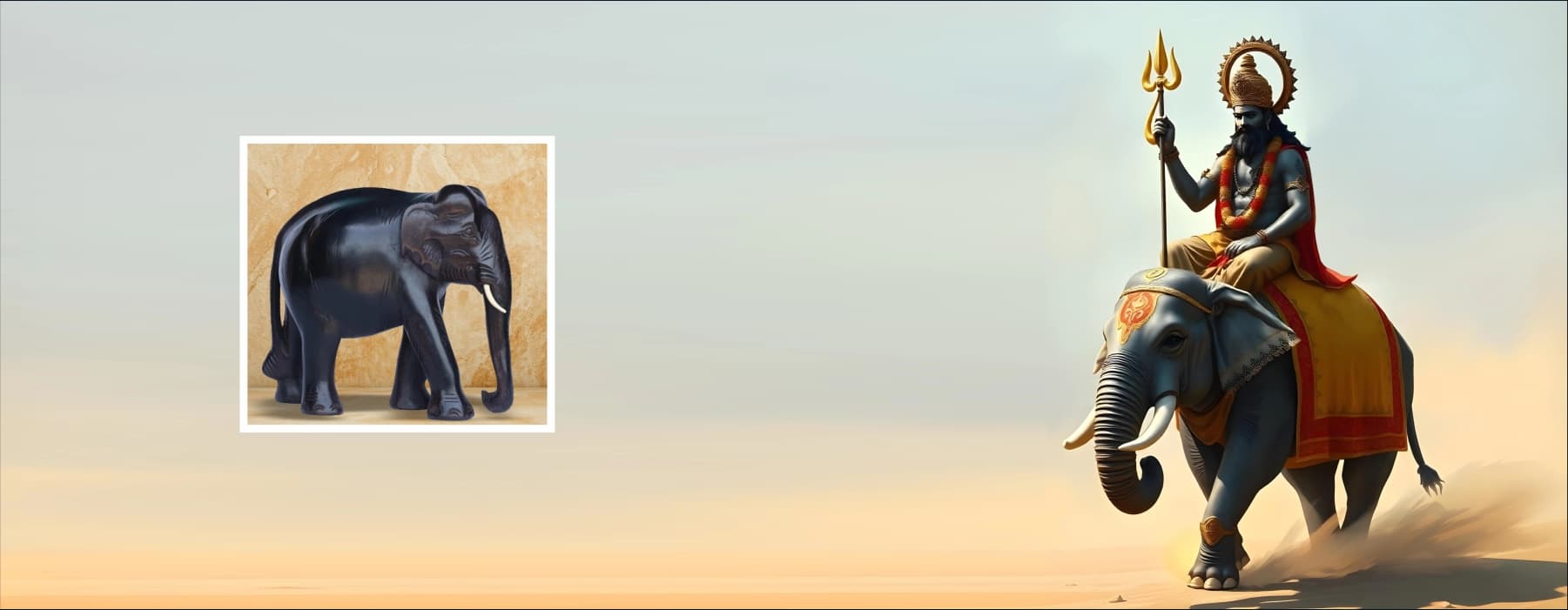 Elephant symbol linked with Shani Dev’s power & shani vehicle