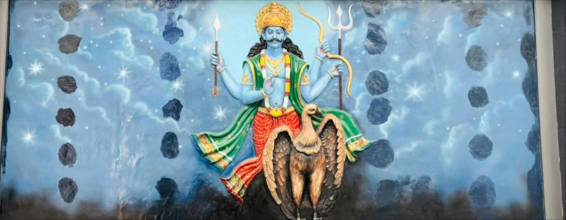 Garuda symbol connected with Shani Dev