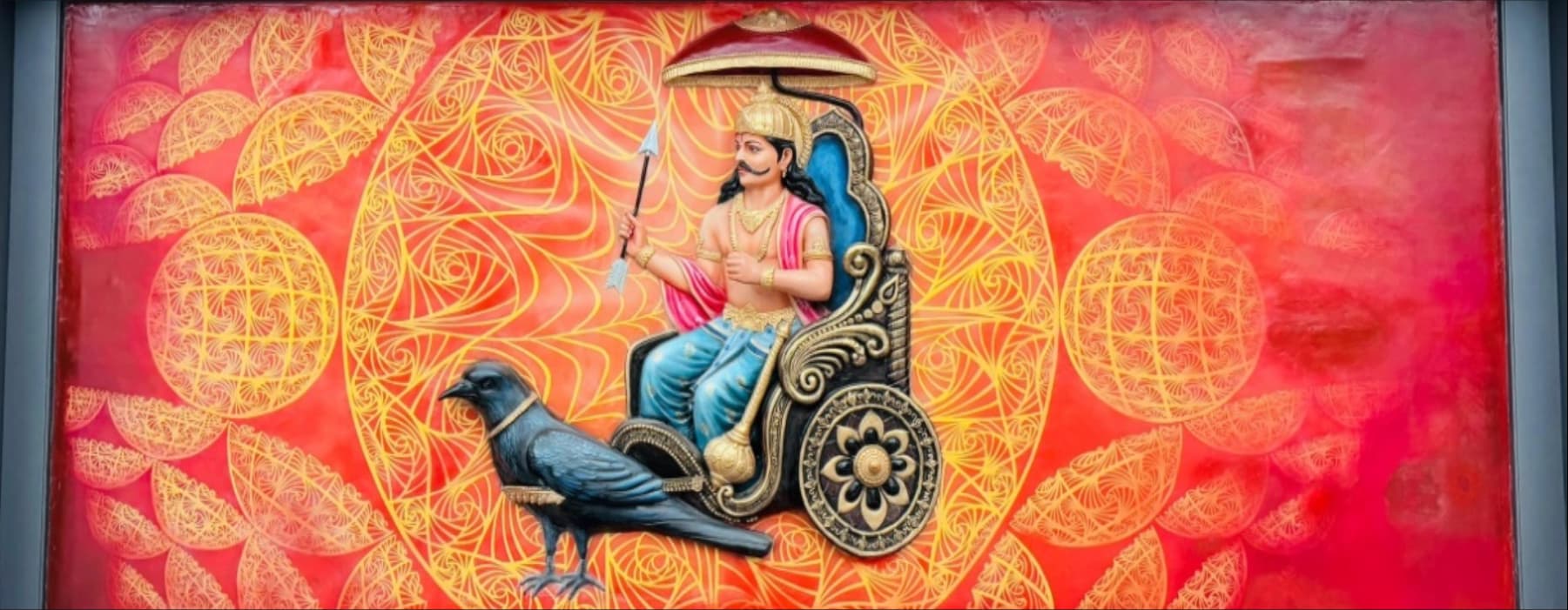 Crow as the vehicle of Shani Dev