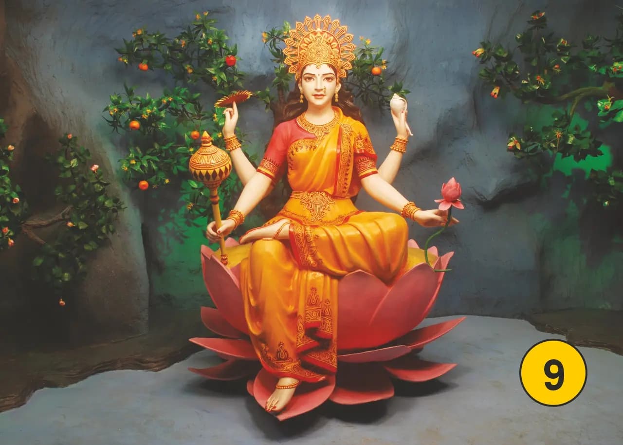 Maa Siddhidatri Temple at Chaar Dham Vrindavan bestowing siddhis and blessings.